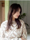 A BY WHO江坂/セミロングレイヤースタイル/透明感カラー