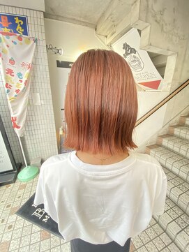 ヘアメイク ポルテ(HAIR MAKE PORTE) サーモンピンク