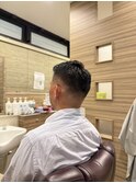 40代50代爽やか大人オシャレスキンフェード七三