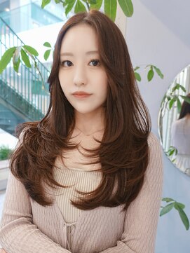 クム(kumu) 【kumu】韓国風/レイヤーカット/透明感/ロング/艶感/グレージュ