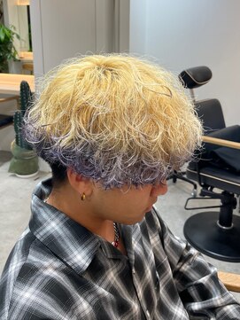 エリマ 横浜西口(elima) マッシュ×ホワイトベージュラベンダーエンドカラー