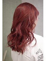 キャロルガーデンズ ボコカ 表参道(Carroll Gardens bococa)&nbsp;ブリーチなしダブルカラー　レッド