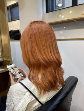 美容室オルセー オレンジブラウン