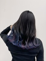 アンブルリュクス 中野(amble luxe)&nbsp;ブルーブラック/すそカラー/ブリーチ