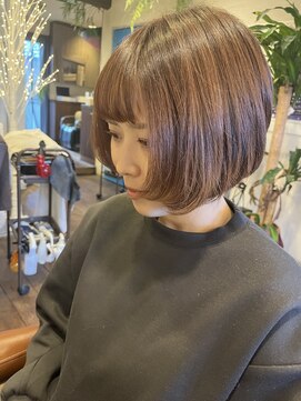 ショートボブ/ぷつっとボブ/ボブ/顔周りカット/髪質改善/茅ヶ崎