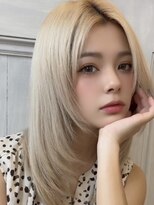 ランソ 新宿(RUNSO)&nbsp;イメチェンX前髪Xピンクベージュ