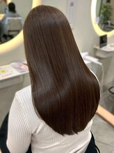 ユニバイリサ 天神大名店(uni by risa) グレージュ 髪質改善トリートメント ストレート 透明感カラー