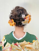 ヘアー アイス カンナ(HAIR ICI Canna) 卒業式ヘアセット/お呼ばれヘア/シニヨン/お団子ヘア【ノグチ】