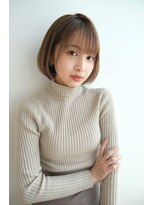 トリッカ シブヤ(TRICCA SHIBUYA)&nbsp;ショートボブ/小顔カット/艶ブラウン/透明感カラー