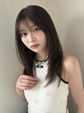 ベイルーム(BAYROOM by HONEY omotesando) レイヤーカット/ダークブラウン/顔まわりカット