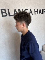 ブランカヘアー 西尾(BLANCA HAIR)&nbsp;ラフ束感ツイストショート×テーパーフェード
