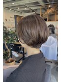 ショートボブ＊アッシュグレージュカラー