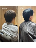 カラー&髪質改善＆ヘッドスパ専門店&nbsp;ブルーブラック＋メテオトリートメント（髪質改善）