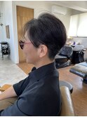 【刈り上げ×ハンサムショート】白髪ぼかし　白髪　50代　60代