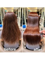 アース 渋谷店(HAIR&MAKE EARTH) 広がり改善の美髪ロング矯正
