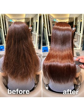 アース 渋谷店(HAIR&MAKE EARTH) 広がり改善の美髪ロング矯正