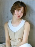#シアーカラー#シアーベージュ#モカベージュ#小顔#ショートボブ