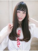 流しバング 髪質改善★★