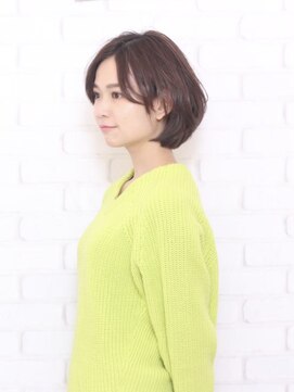 ラナチュール(la nature) 小顔ひし形ショートボブ【鶴ヶ島/鶴ヶ島駅/女性専用サロン】