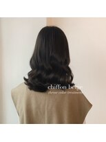 シュシュ(chouchou)&nbsp;シフォンベージュ/ことりベージュ/ウェーブ巻き