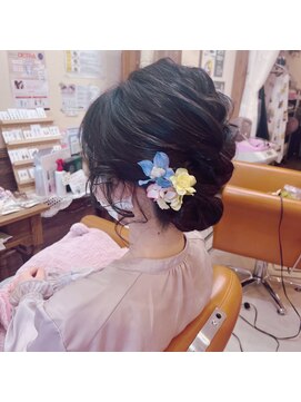 アンジェヘア(Ange-hair) ゆるっとふんわり編み込みヘア