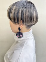 ヘアー アイス 御器所本店(HAIR ICI) 30代40代大人可愛い刈り上げハンサムショートアンブレラカラー