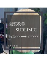 ヴィオラスバイポッシュ ギンザ(Violus by Posh GINZA)&nbsp;髪質改善byサブリミック（酸熱トリートメント）