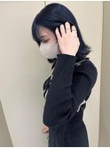 ダブルカラー＊ブルベ冬＊ネイビーブラック【ZinaCENTRAL】