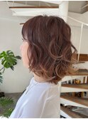 ゼロテク 白髪ぼかし チェリーブラウン ◎Aina