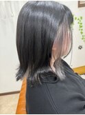 天使の輪輝きカラーリング+縮毛矯正+インナーカラー