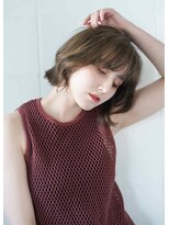 シェル 立川(shell)&nbsp;くびレイヤーエモージュグレージュカラーくびれショート【立川】