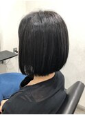 Second   × 前下がりボブ