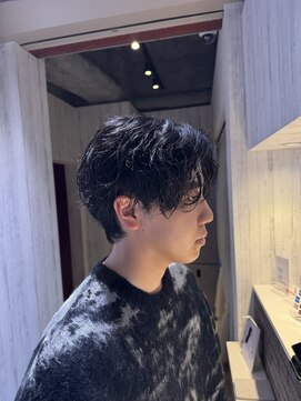 アクシー ヘアーアンドメイク(AXY HAIR&MAKE) 新宿波巻きスパイラルパーマ大人男子ウェーブメンズサーフカール