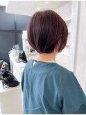 福山Caary20代30代40代50代60代ショートボブ小顔補正立体カット