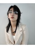 中性ウルフ　ウルフカット　レイヤーカット