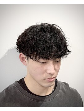 リバティシェアバーバー 銀座(LIBERTY SHARE BARBER) アイロンセット風波巻パーマ