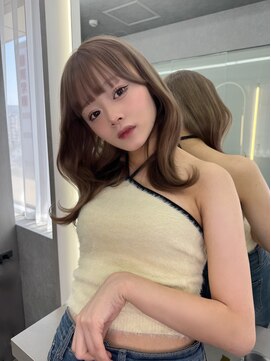 ボタン ハカタ(VOTAN hakata) 博多/マロンベージュ/顔まわりカット/ミディアムヘア