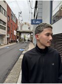束感刈り上げビジネス七三ツーブロックアップバングgdm