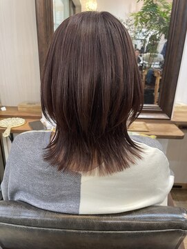 ギフト ヘアー サロン(gift hair salon) 【ウルフレイヤーピンクベージュブリーチなし】原口健伸