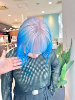 デコラ DECOR&nbsp;エンドカラー（ホワイト×ブルー）