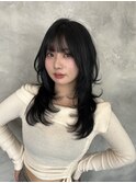 顔型別ヘアスタイル特集 /チェリーブラウン /ミニウルフ/北九州
