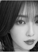 韓国風ミディアムレイヤー/ラベンダーベージュ