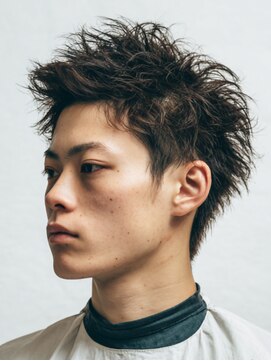 ビューティフルマインド(Beautiful mind) 立体束感スパイキーショート　ツーブロック