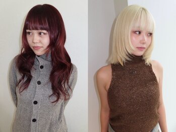 hair salon HONU レイヤーカット/ダブルカラー【ヘアーサロンホヌ】の写真/街中で思わず目を惹く透明感。光に透けるシアーカラーでワンランク上の魅力的な髪色へ＊