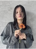 顔周りレイヤーカット/艶髪