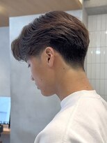 ニコトウキョウ 新宿(nico TOKYO) テーパーフェードニュアンスパーマ刈り上げセンターパートメンズ