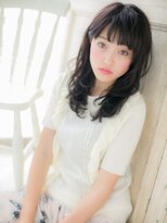 モッズヘア 福岡天神店&nbsp;mod's天神/黒髪ダークアッシュデジタルパーマ小顔ウェットヘアb