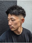 メンズカットスタイル(パーマあり/なし相談可)+シェービング