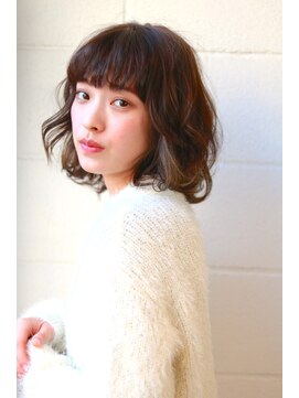 リンネ(Lin'ne) 3Dカラー/暗髪/天使ウエーブ/ボブディ