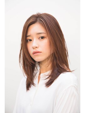 バショ(ba sho) 春夏オススメ軽やかレイヤースタイル　顔回りレイヤー